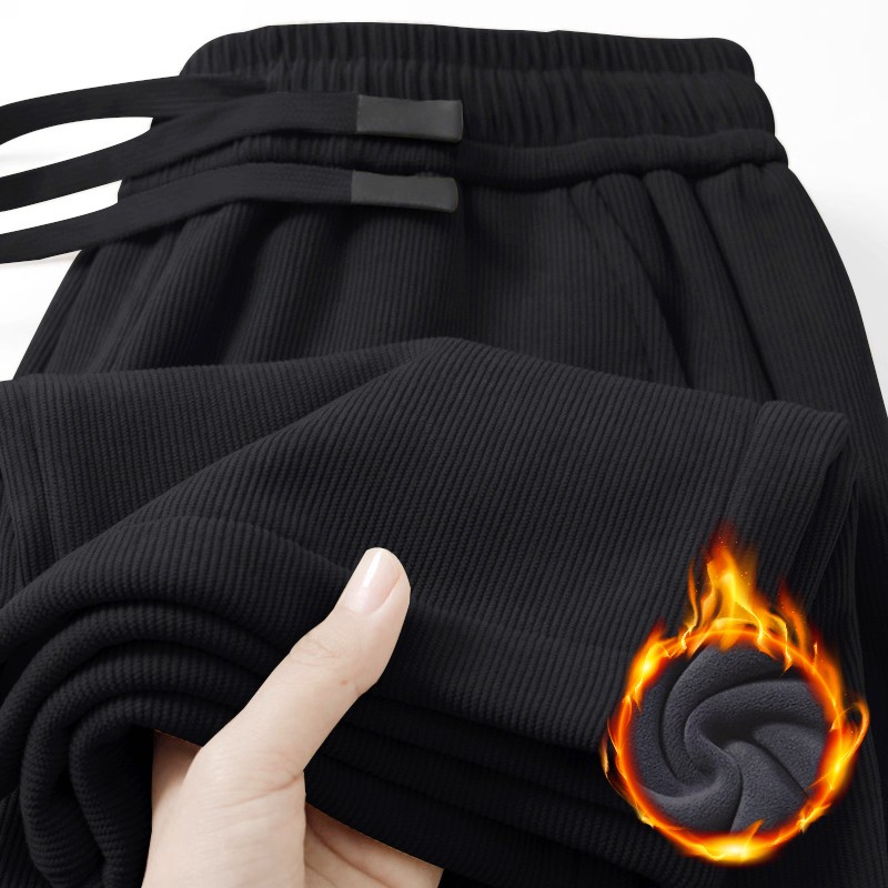 Corduroy Pant Warm - Herren Cordhose mit Fleecefutter, Elastischer Bund,