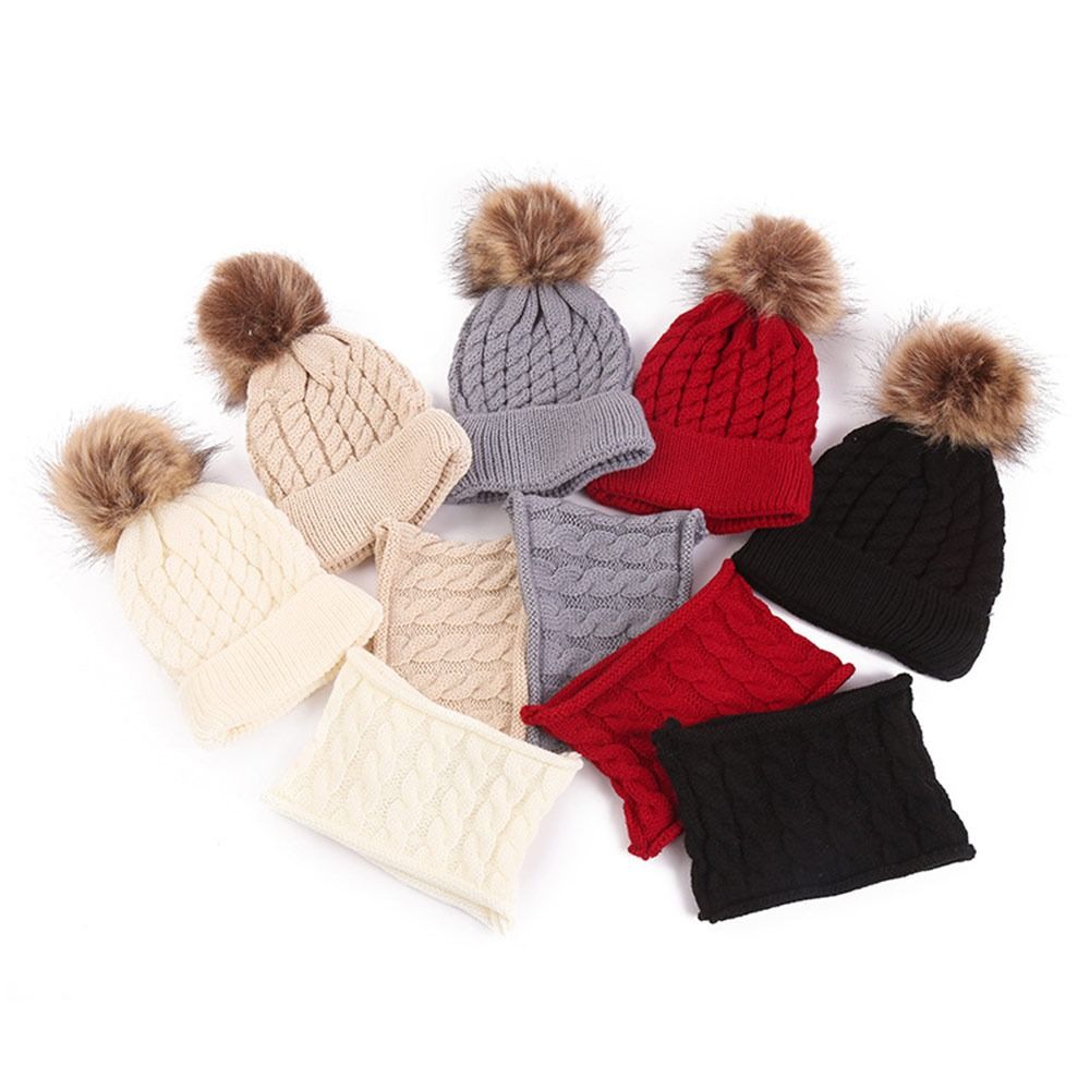 2-teiliges Winter-Set: Ohrensc – Knit Beanie Hat Warm Bewertung und Preis