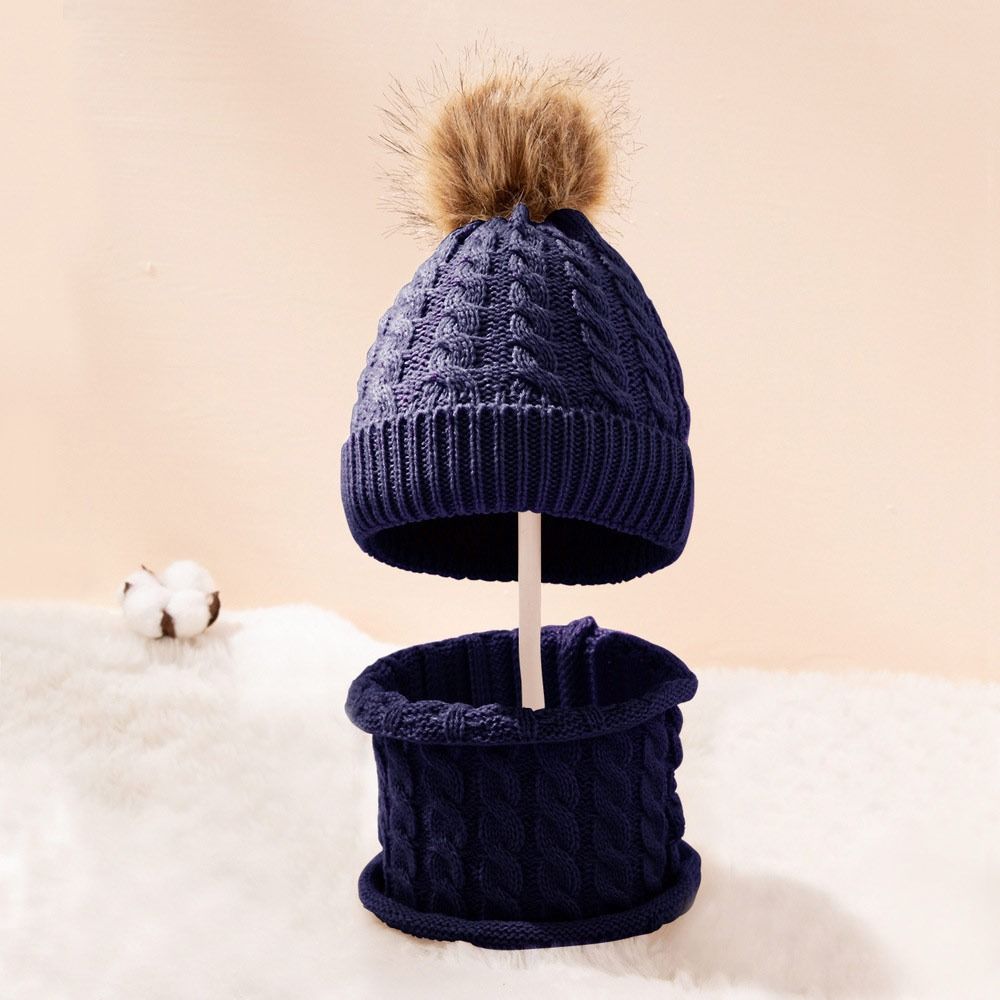 2-teiliges Winter-Set: Ohrensc – Knit Beanie Hat Warm Bewertung und Preis